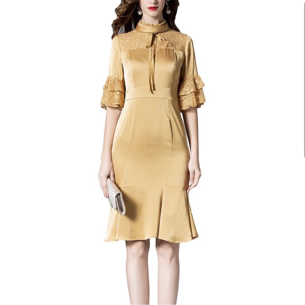 BURRYCO Mini Dress YELLOW/GOLD